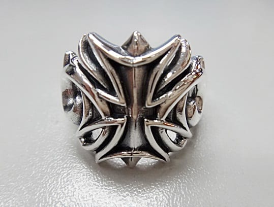 Tribal Cross Ring — Sterling silver 925, oxidized